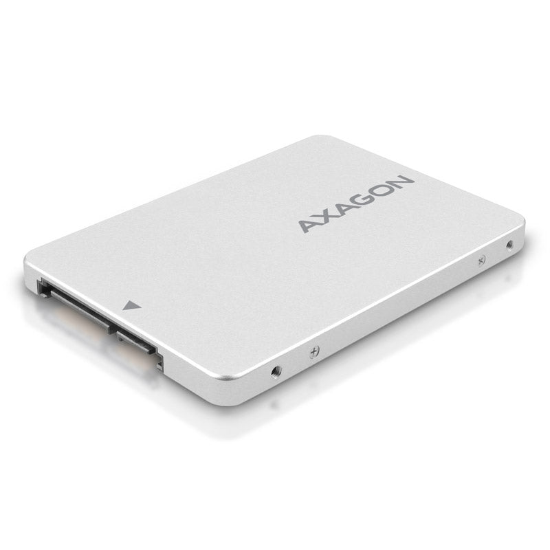 AXAGON RSS-M2SD Gehäuse für M.2-SATA-SSDs bis 2280 - Aluminium, silber