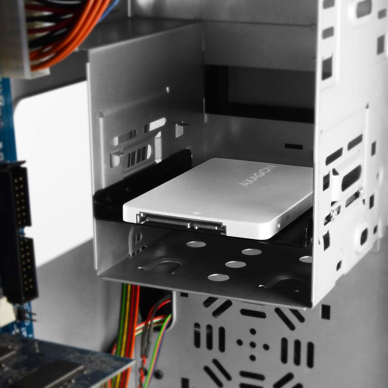 AXAGON RSS-M2SD Gehäuse für M.2-SATA-SSDs bis 2280 - Aluminium, silber