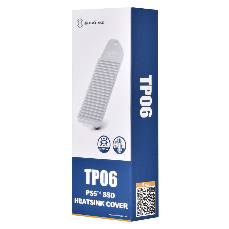 SilverStone SST-TP06 - PS5-Aluminum M.2 SSD Kühler - silber