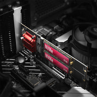 AXAGON PCEM2-ND PCIe Adapter für zwei M.2 SSDs