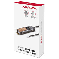AXAGON CLR-M2FAN Kühler für M.2 2280 SSD