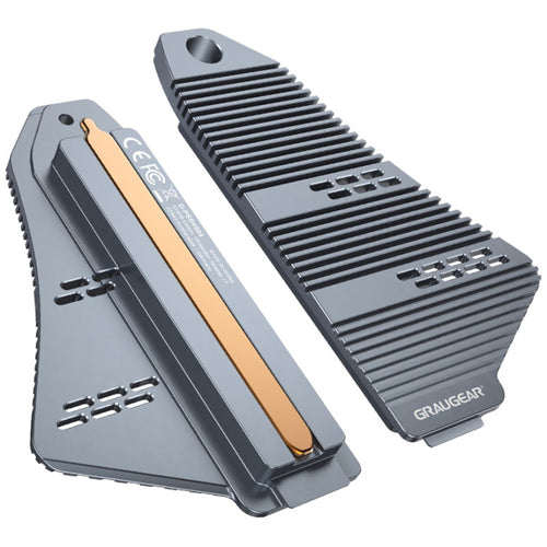 Graugear Heatpipe Kühlkörper für PS5 Speichererweiterung M.2 NVMe SSD mit integrierter Abdeckung