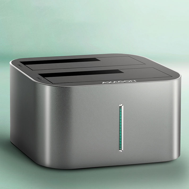 AXAGON ADSA-DC USB3.2 Gen1 - 2x SATA 6G CLONE DUAL HDD Dock Station ASMedia
