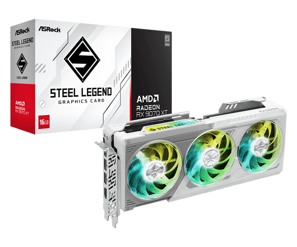 ASRock AMD Radeon™ RX 9070 XT Steel Legend 16GB OC