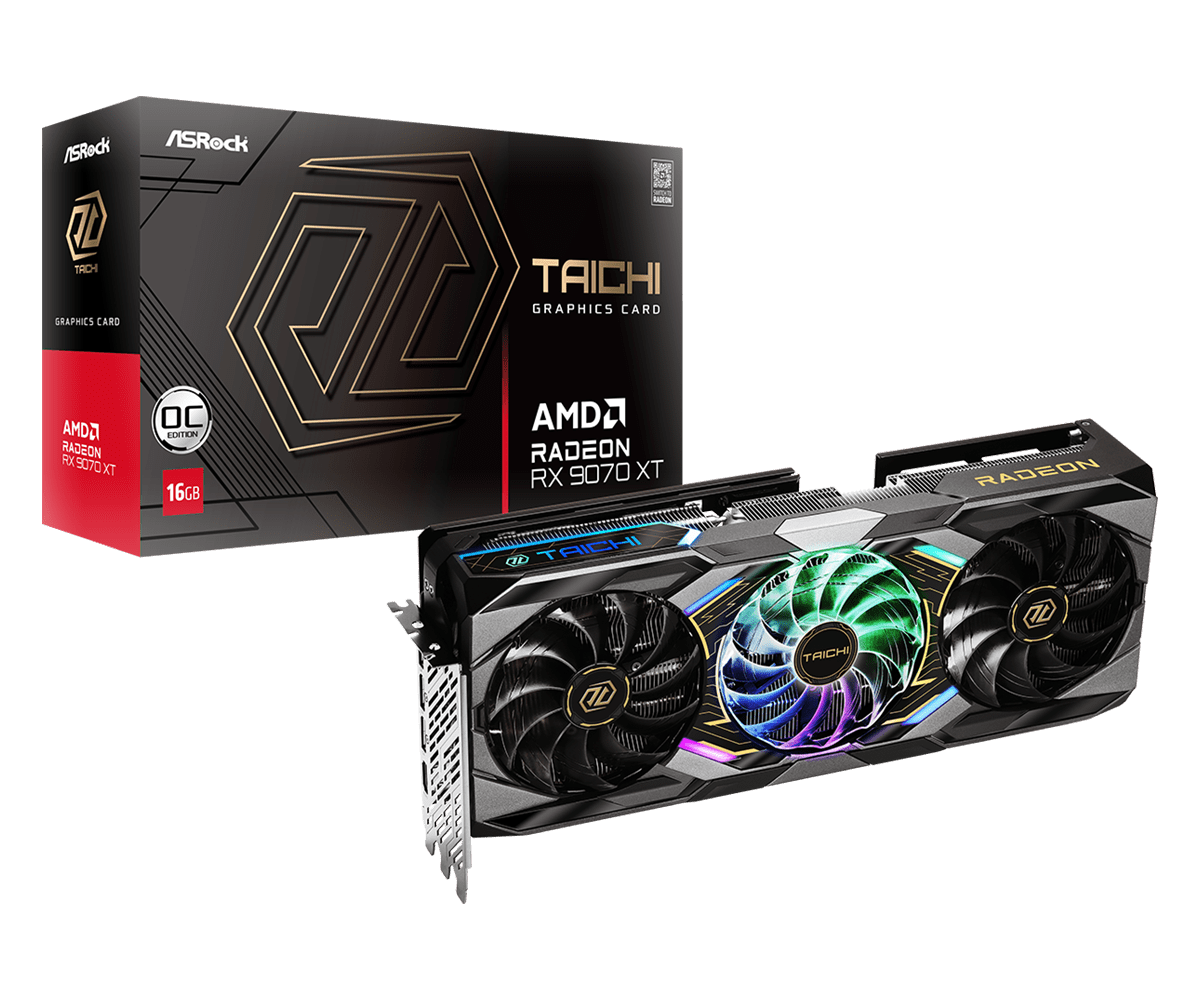 ASRock AMD Radeon™ RX 9070 XT Taichi 16GB OC Edition