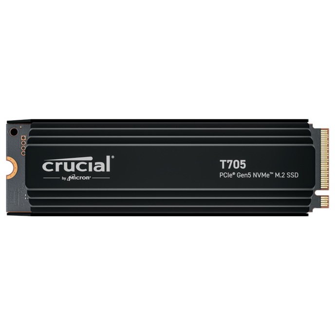 Crucial T705 SSD 1 To M.2-2280 PCIe 5.0 NVMe avec dissipateur thermique