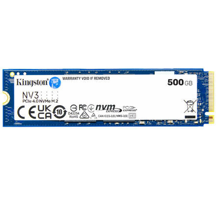 Kingston NV3 500GB SSD M.2-2280 PCIe 4.0 X4 NVMe