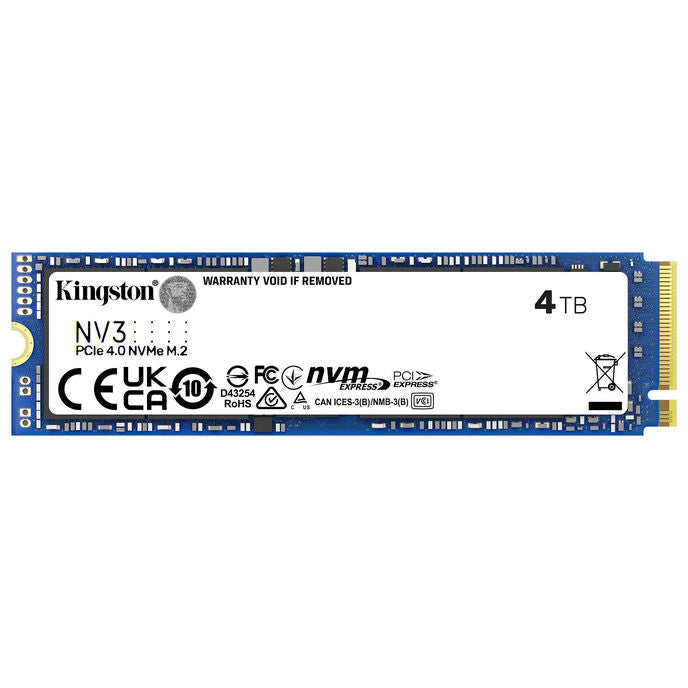 Kingston NV3 4TB SSD M.2 NVMe PCIe 4.0