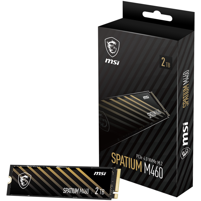 MSI SPATIUM M460 2TB SSD M.2-2280 PCIe 4.0 x4 NVMe