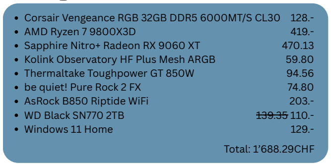 Hochstrasser PC Config