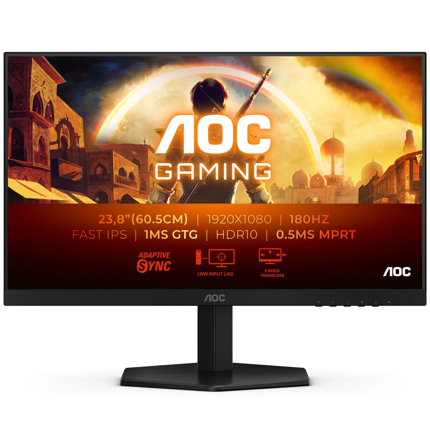 AOC Gaming 24G42E, 23,8 Zoll Gaming Monitor, 180 Hz, IPS, FreeSync