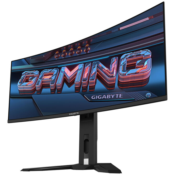 GIGABYTE MO34WQC2, 34 Zoll Gaming Monitor, 240Hz, OLED, FreeSync Premium Pro