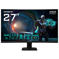 GIGABYTE GS27QCA, 27 Zoll QHD Curved-Monitor, 180Hz, VA-Panel, Adaptive-Sync