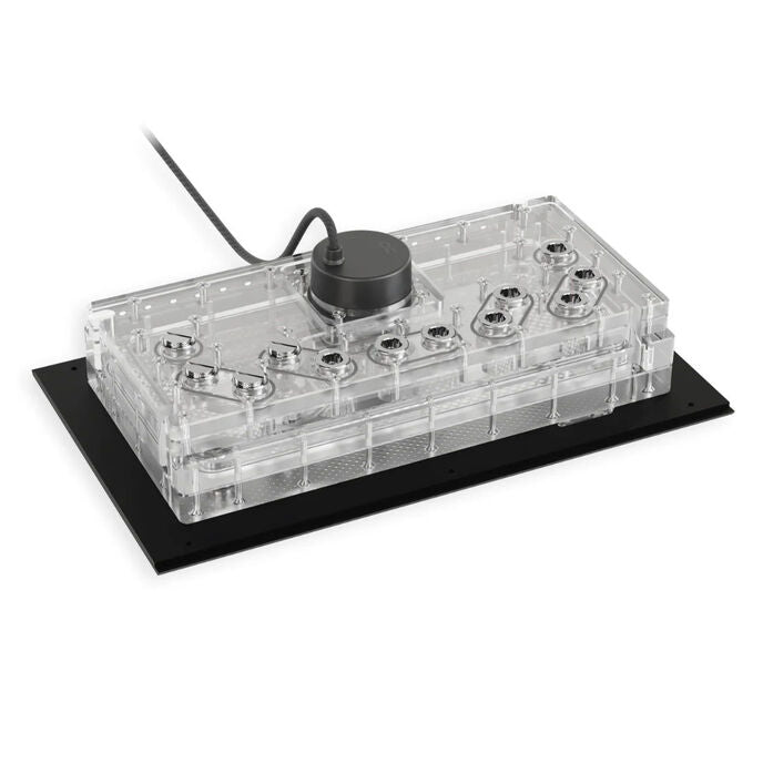 Alphacool Apex Distroplate für Dark Base Pro 901, mit Apex Pumpe, RGB - schwarz