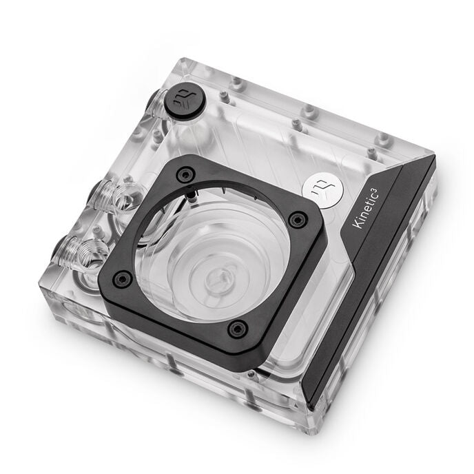 EK Water Blocks EK-Quantum Kinetic3 FLT D5/DDC Ausgleichsbehälter - 120mm, D-RGB, Acryl