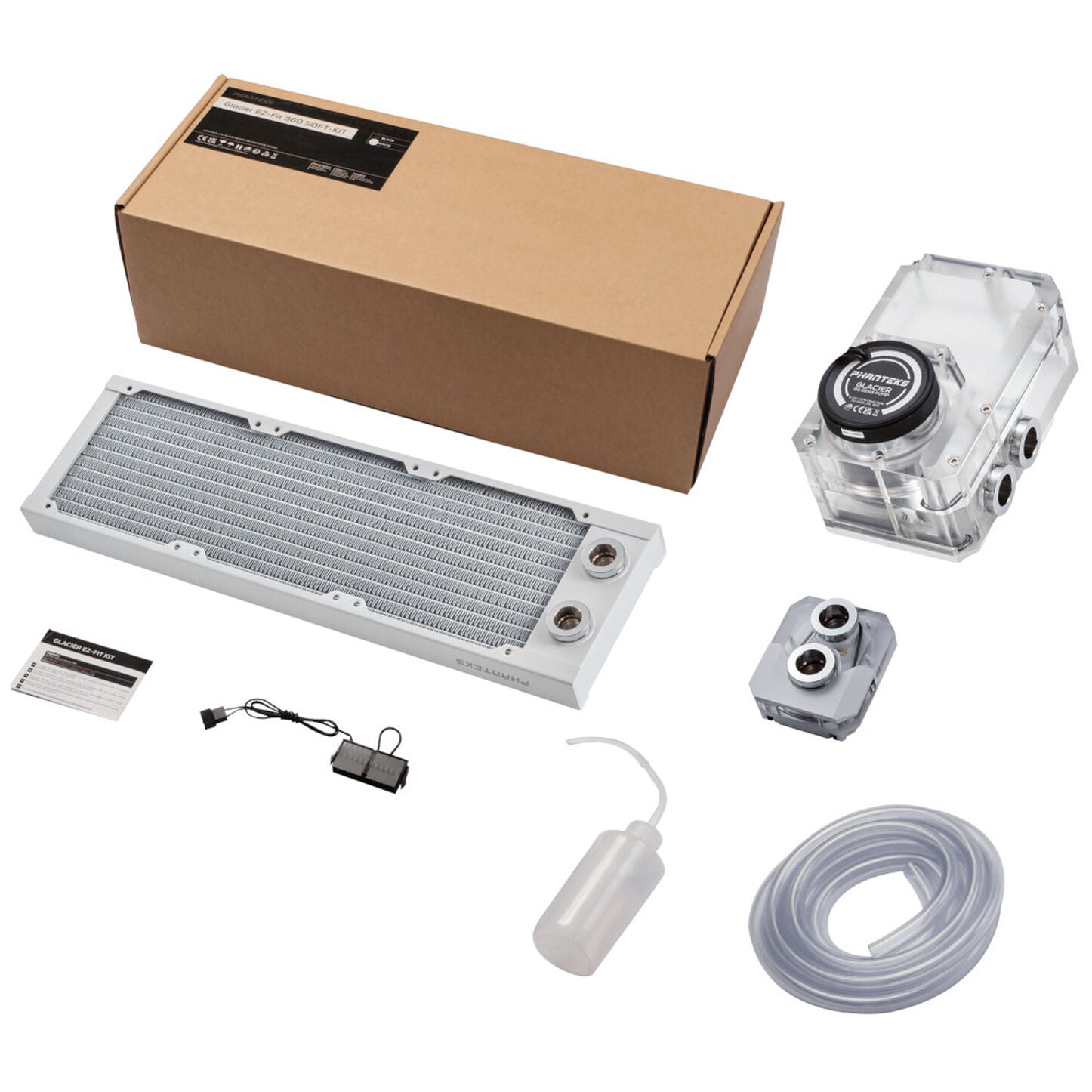 PHANTEKS Glacier EZ-Fit 360 SOFT-KIT, Wasserkühlungsset - weiß