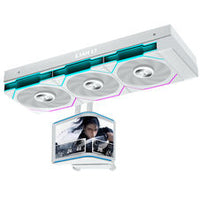 K Lian Li HydroShift II OLED Curved 360TL blanc | Refroidissement liquide AiO