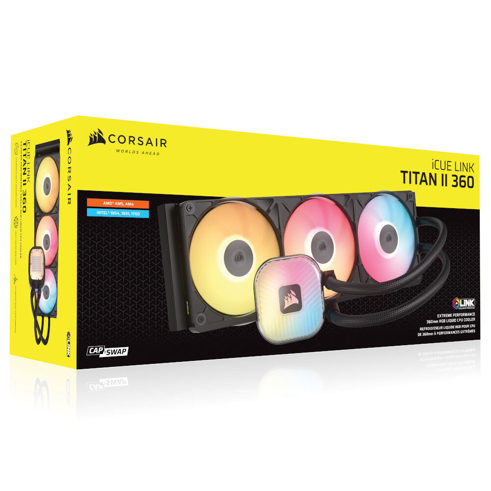 K CORSAIR iCUE LINK TITAN II 360 RX RGB Noir