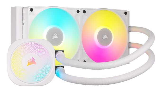 Corsair iCUE LINK Titan 240 RX RGB Komplett-Wasserkühlung - 240 mm, weiß