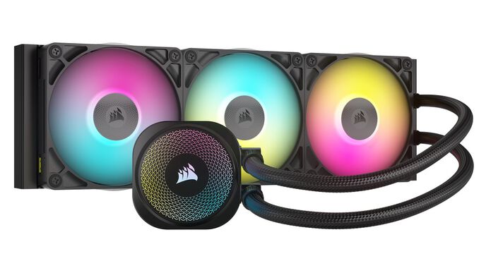 Corsair iCUE LINK Titan 360 RX RGB Komplett-Wasserkühlung - 360 mm, schwarz