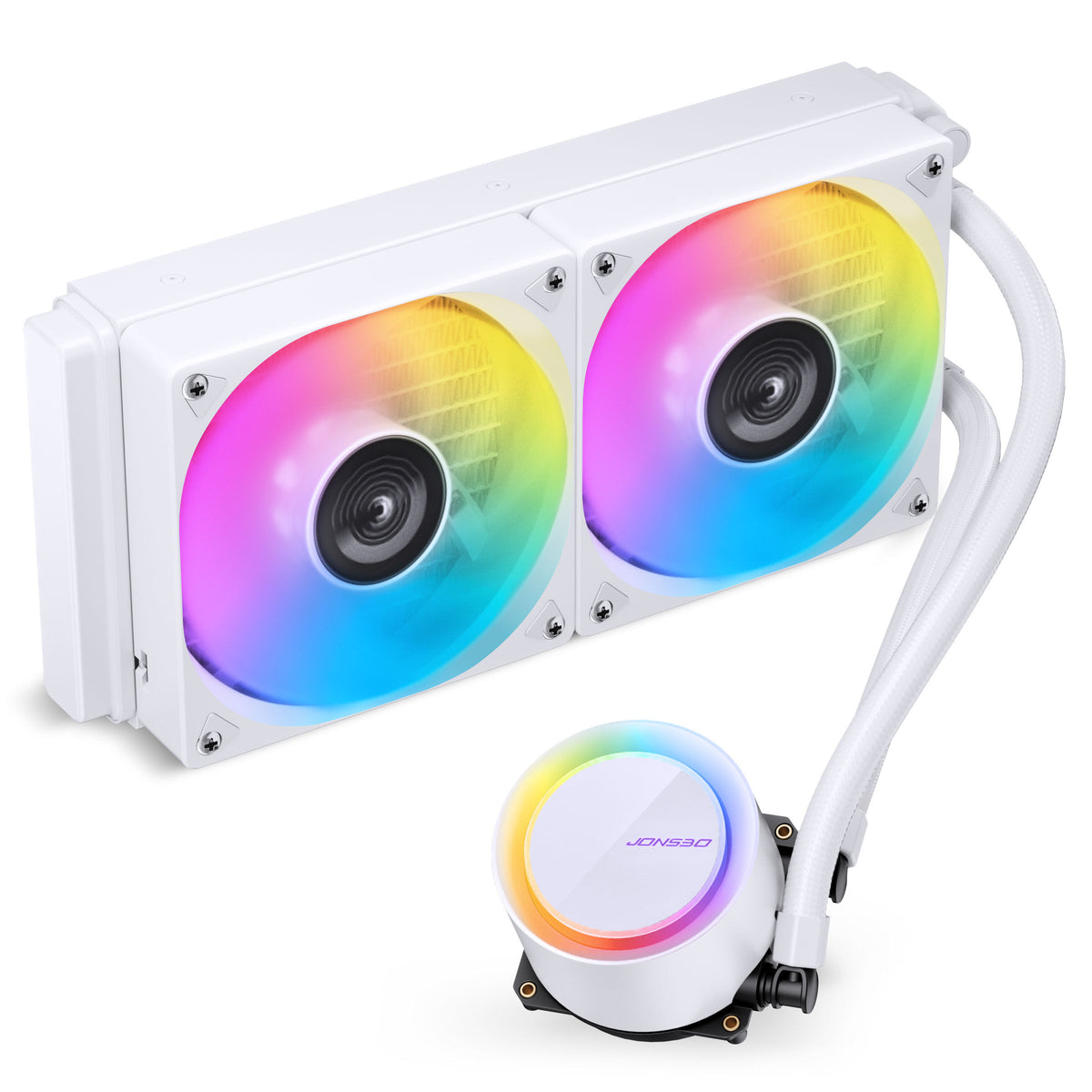 K Jonsbo TG-240 AiO Wasserkühlung, ARGB - 240mm, weiß