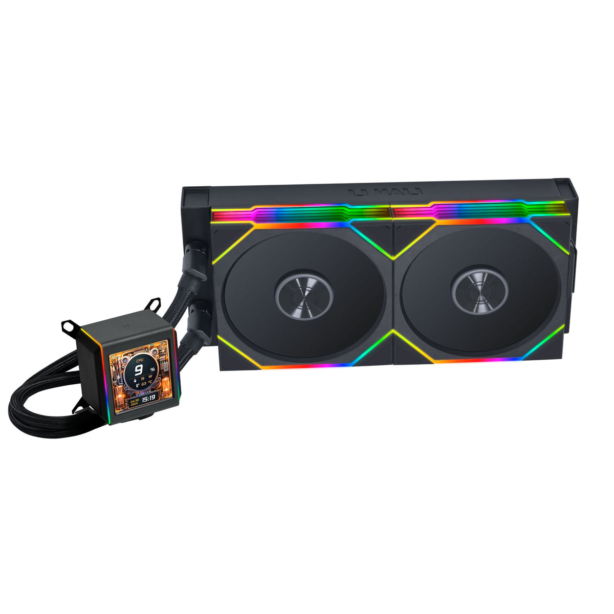 K Lian Li Galahad II LCD 280 TL Wireless AiO Wasserkhlung - schwarz