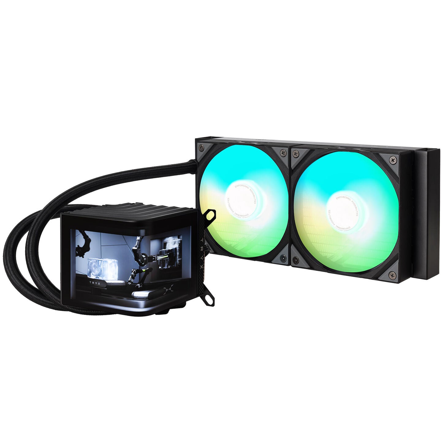TRYX PANORAMA Komplett-Wasserkühlung, ARGB - 240 mm, schwarz