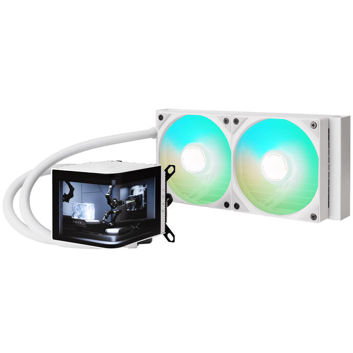 TRYX PANORAMA Komplett-Wasserkühlung, ARGB - 240 mm, weiß