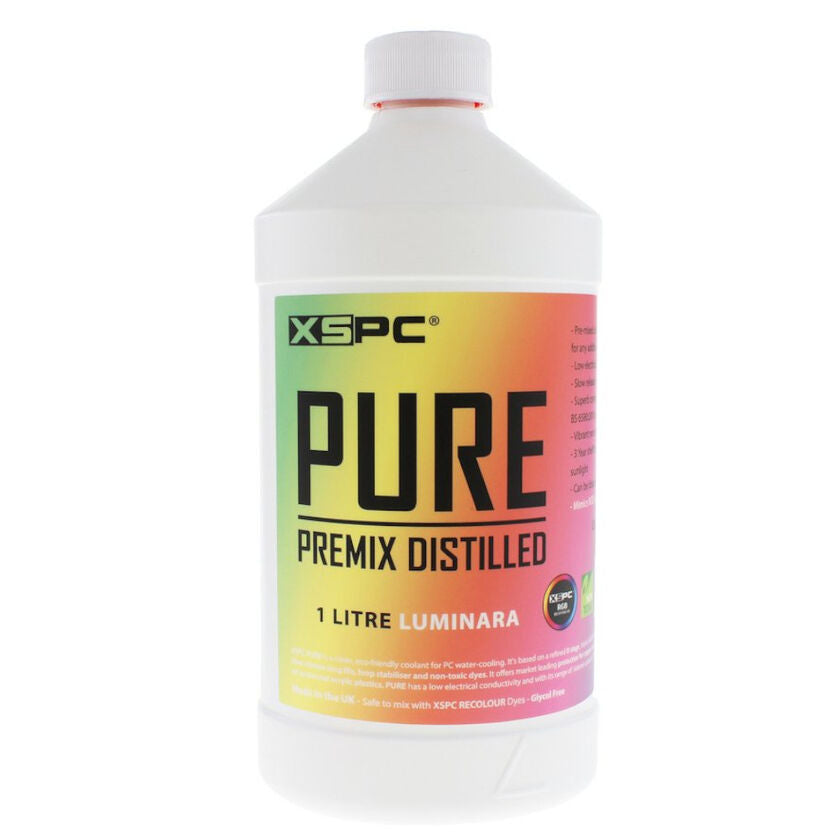 XSPC PURE Kühlmittel, 1 Liter Premix, RGB-Reaktiv - Luminara