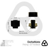 K Thermal Grizzly DeltaMate Fitting ST16 (schwarz)