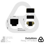 K Thermal Grizzly DeltaMate Fitting HT16 (black)