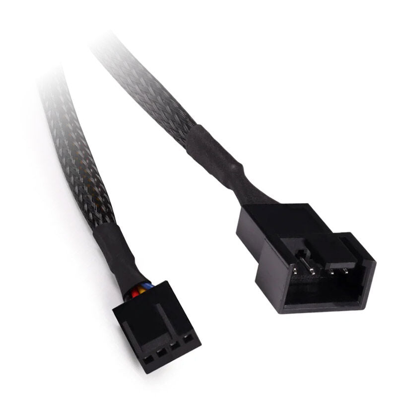 K Alphacool Lüfterkabel 4-Pin auf 4-Pin Verlängerung 30cm - schwarz