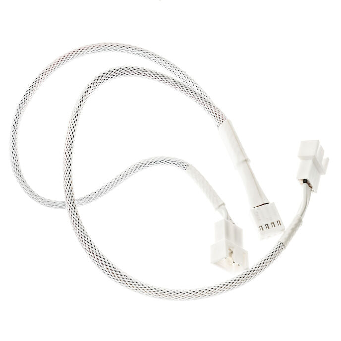 Kolink 1-2 PWM Lüfter Splitterkabel - 35cm, geflochten, weiß