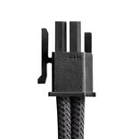 CableMod C-Series Pro ModMesh Sleeved 12V-2x6 12VHPWR StealthSense PCIe Kabel für Corsair Type 5 RMx SHIFT (16-pin to 90 ° 16-pin, 65cm) - weiß