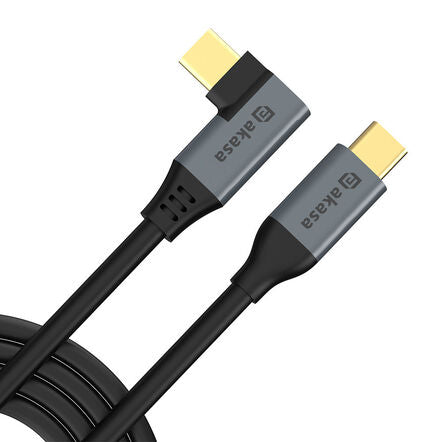 Akasa Right Angle USB type-C 100W PD Charging Cable