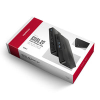 AXAGON HMC-U4 USB-C Dock, HDMI + DP, USB 3.2 Gen 2, PD 100W - schwarz