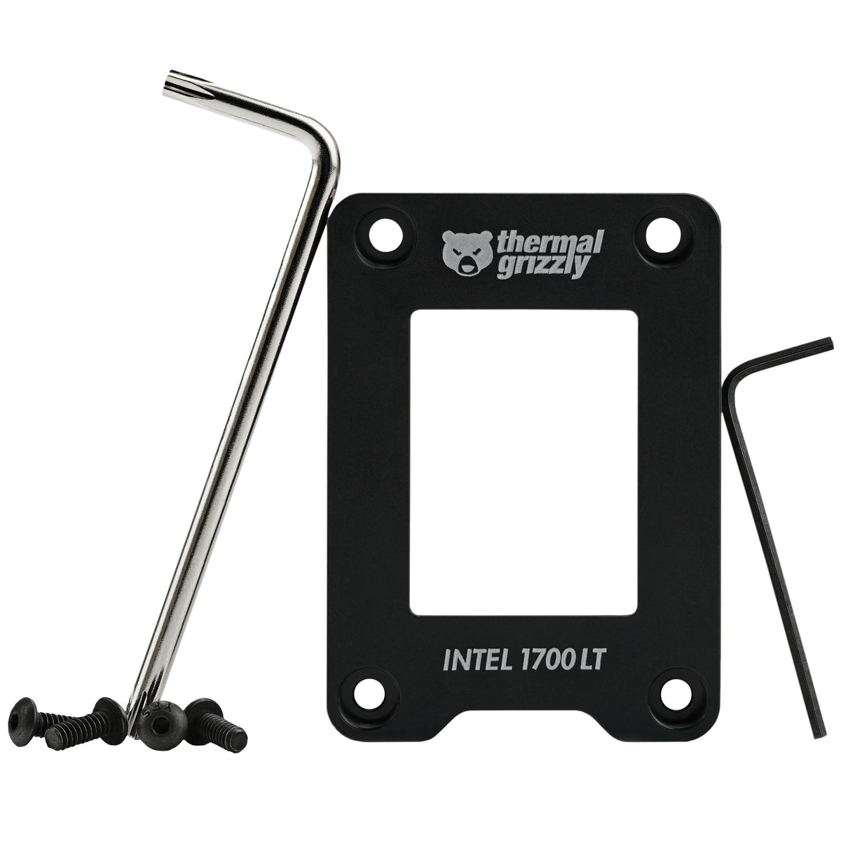 K Thermal Grizzly CPU Contact Frame Intel 1700 LT (schwarz, fr Intel Mainboards mit Sockel LGA1700)
