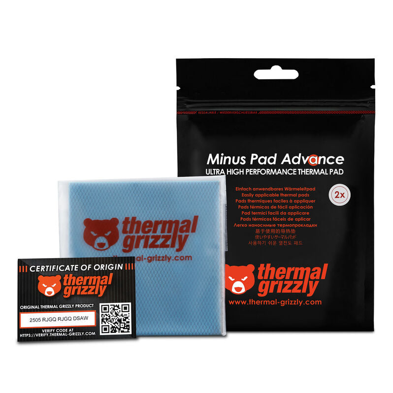 K Thermal Grizzly Minus Pad Advance - 100x100x2,0 mm (2er Pack)