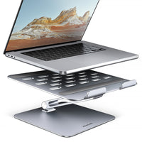 AXAGON STND-LQ Ständer für 10 bis 16 Zoll Laptops und Tablets - silber