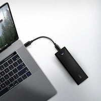 AXAGON EEM2-UB2 M.2-Gehäuse, NVMe, USB-C 3.1, 10 Gbit/s - schwarz
