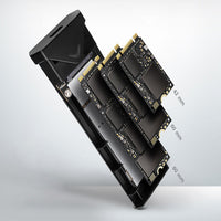 AXAGON EEM2-UB2 M.2-Gehäuse, NVMe, USB-C 3.1, 10 Gbit/s - schwarz