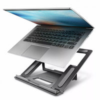 AXAGON STND-L Laptopständer, 10 bis 16 Zoll - aluminium, grau