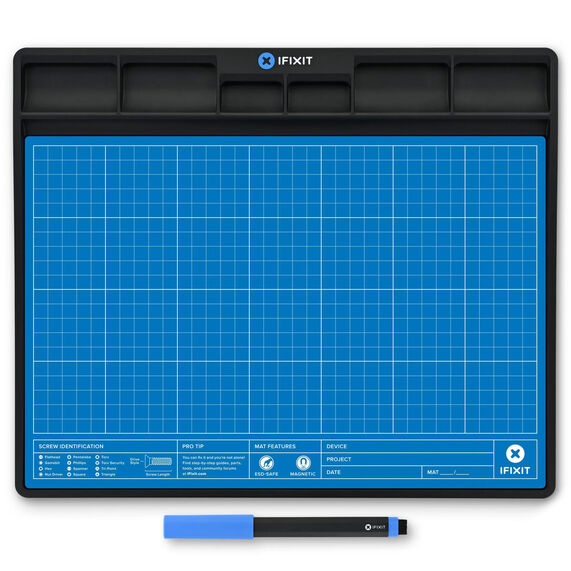 iFixit FixMat magnetische Projektmatte, ESD-geschützt - blau