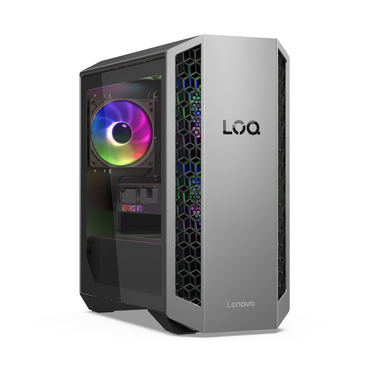 Lenovo LOQ Tower 26ADR10 AMD Ryzen™ 7 8745HX 32 GB DDR5-SDRAM 1 TB SSD NVIDIA GeForce RTX 5070 Windows 11 Home PC Schwarz