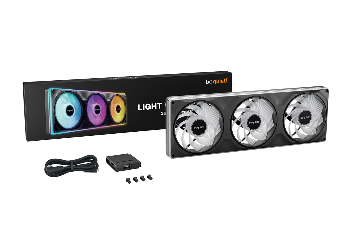 be quiet! Light Wings Pro IO 360mm Reverse Schwarz