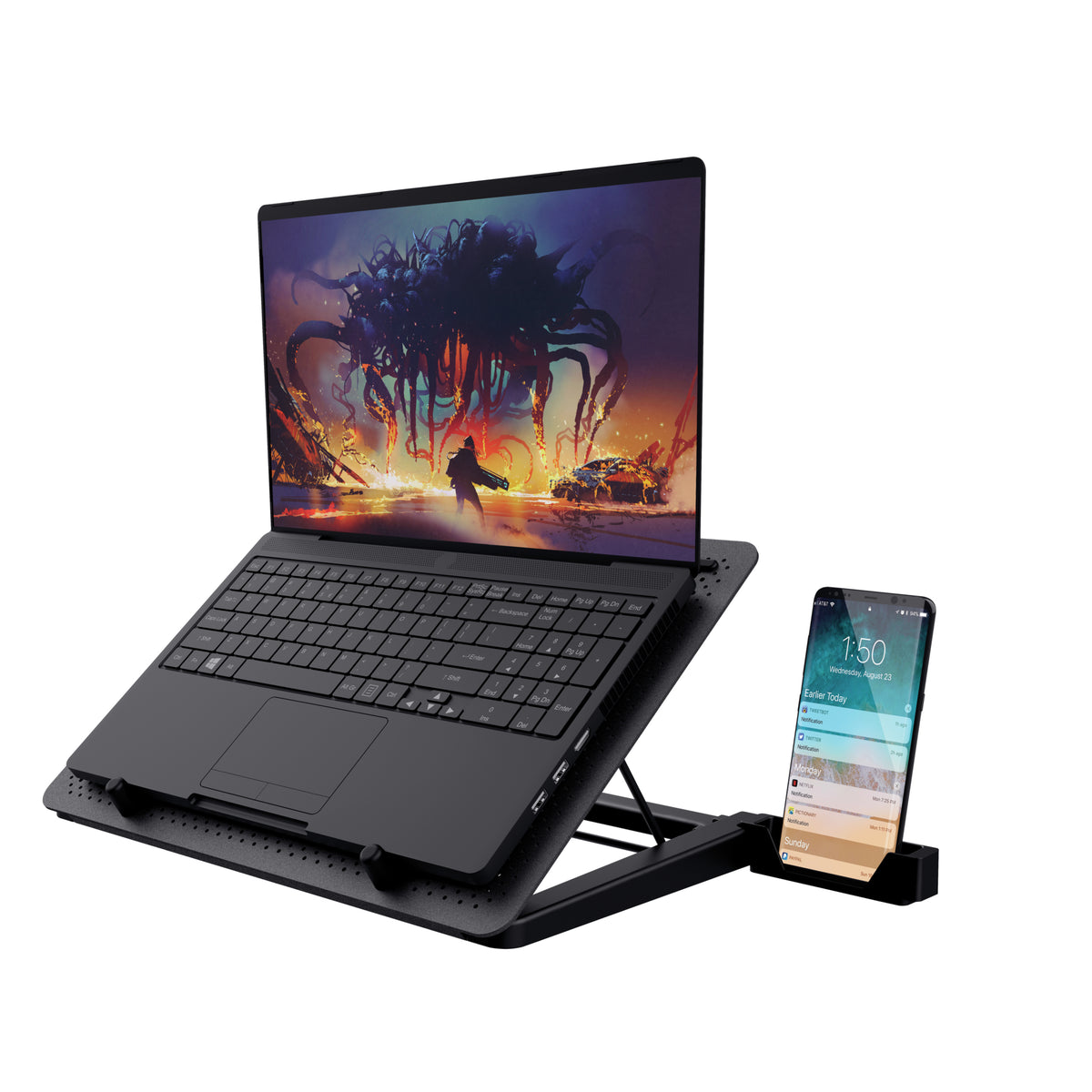 Trust GXT 1125 Quno Laptop-Ständer Schwarz 43,2 cm (17")