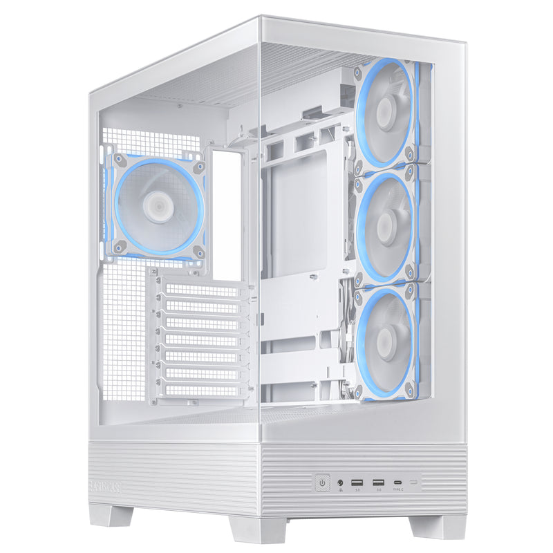ASUS A31 Plus TG ARGB WHITE Midi Tower Weiß