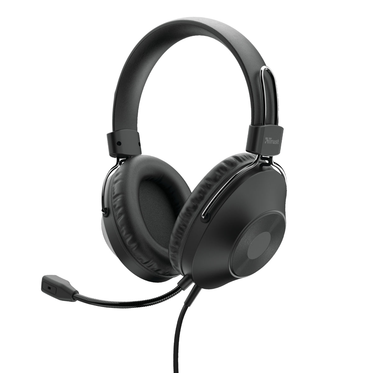 Trust HS-250 Kopfhörer Kabelgebunden Kopfband Anrufe/Musik Schwarz
