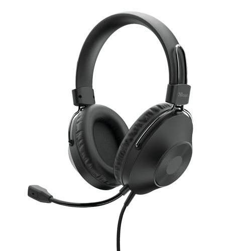 Trust HS-250 Kopfhörer Kabelgebunden Kopfband Anrufe/Musik Schwarz