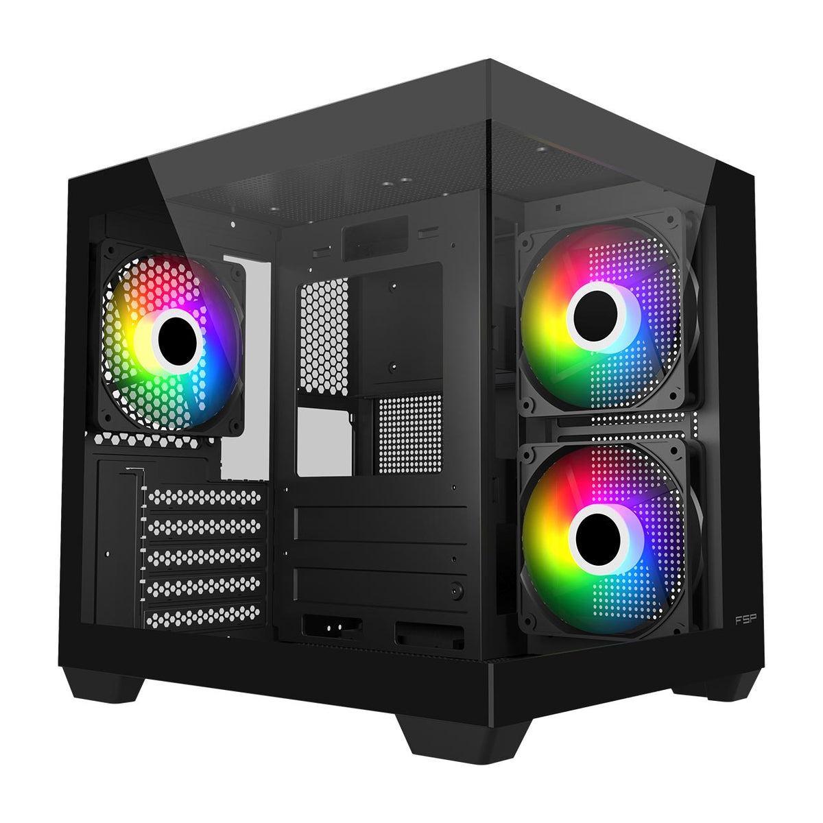 FSP S140-BA Gehäuse Mini Tower mITX, mATX Schwarz ARGB